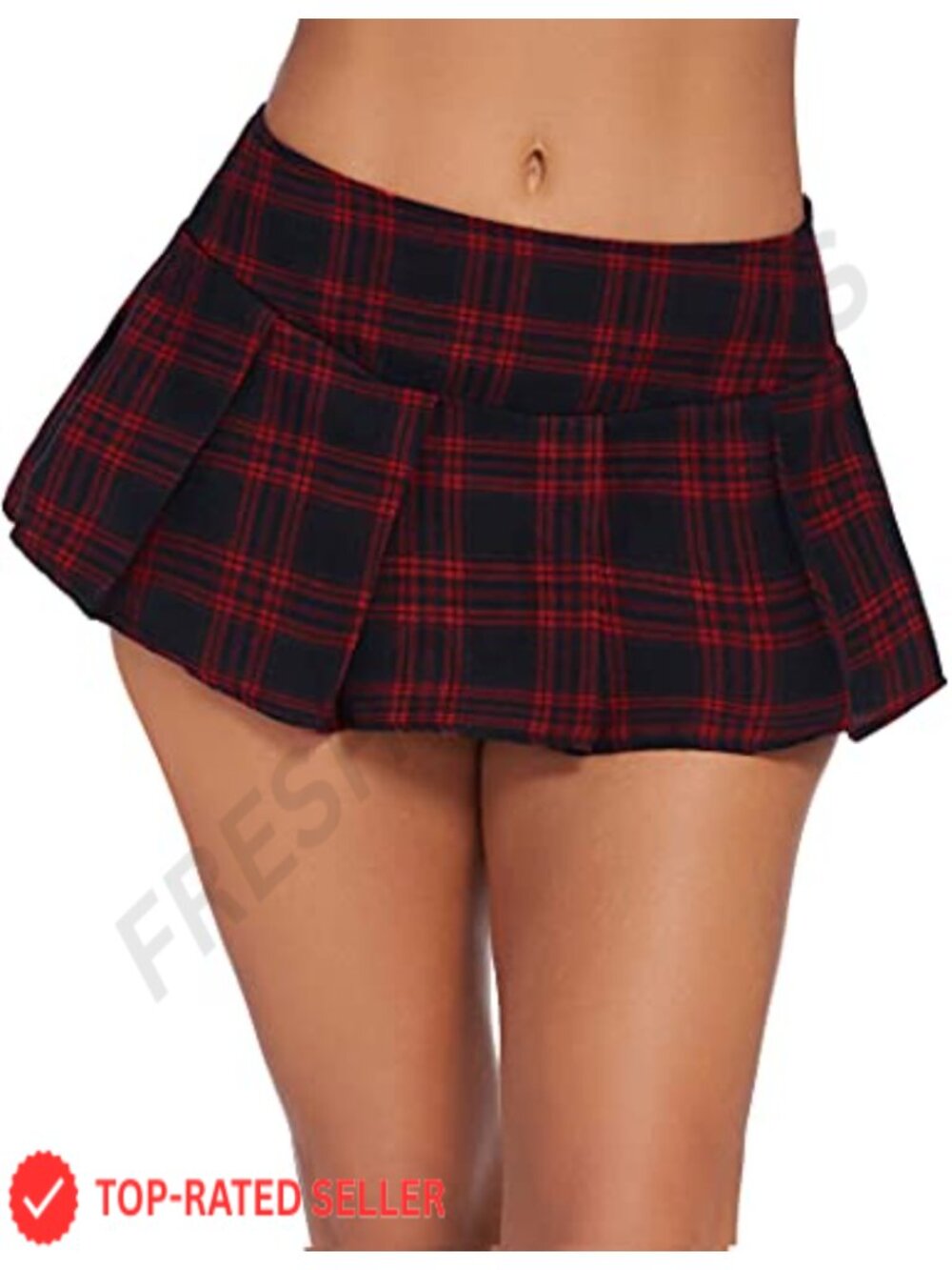 Women Plaid Mini Skirt Schoolgirl Costume Pleated Sexy Lingerie